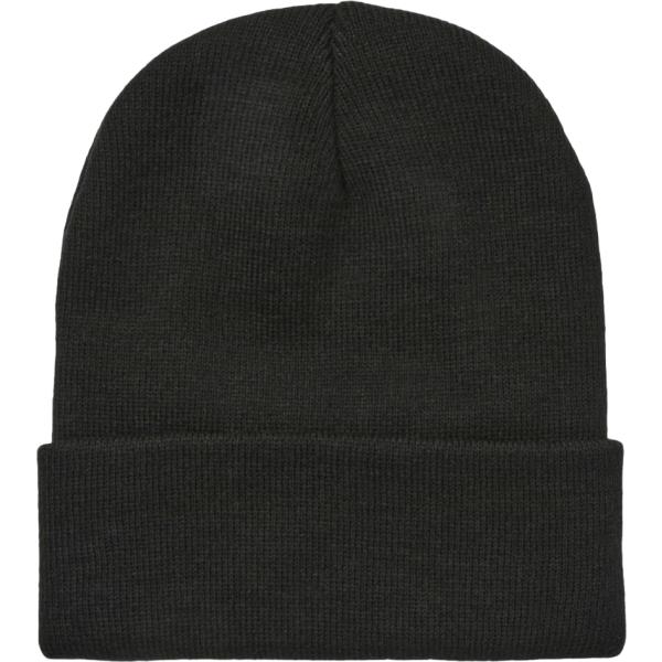 Beanie da donna in nero pece lavorato a maglia Terranova