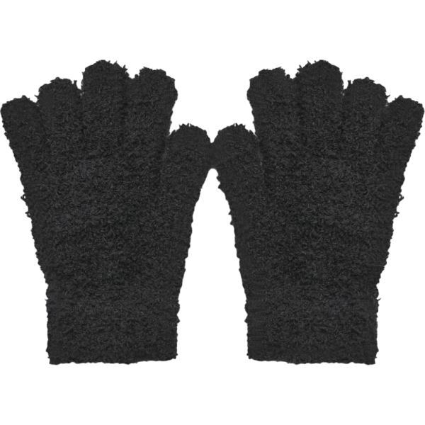 Guanti da donna in nero pece Terranova
