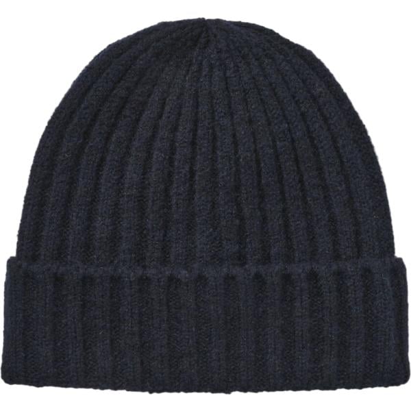 Beanie da uomo in nero pece lavorato a maglia Terranova