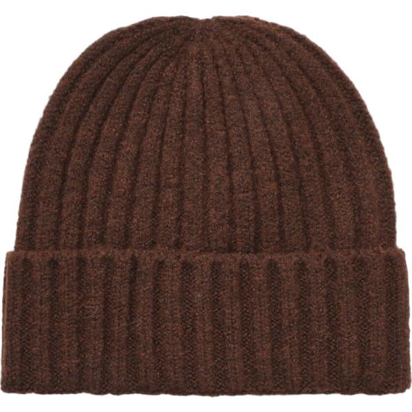 Beanie da uomo in marrone scuro lavorato a maglia Terranova Terranova