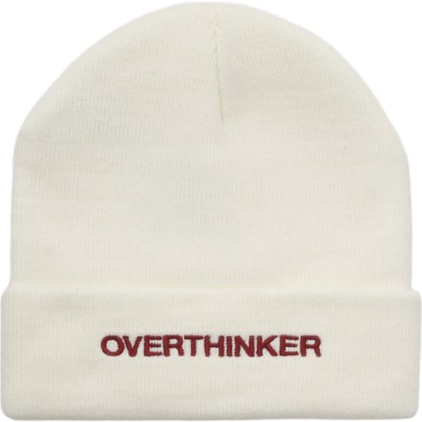 Beanie da donna in bianco avorio con stampe Terranova