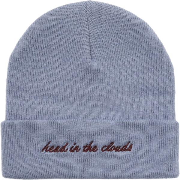 Beanie da donna in grigio chiaro con stampe Terranova