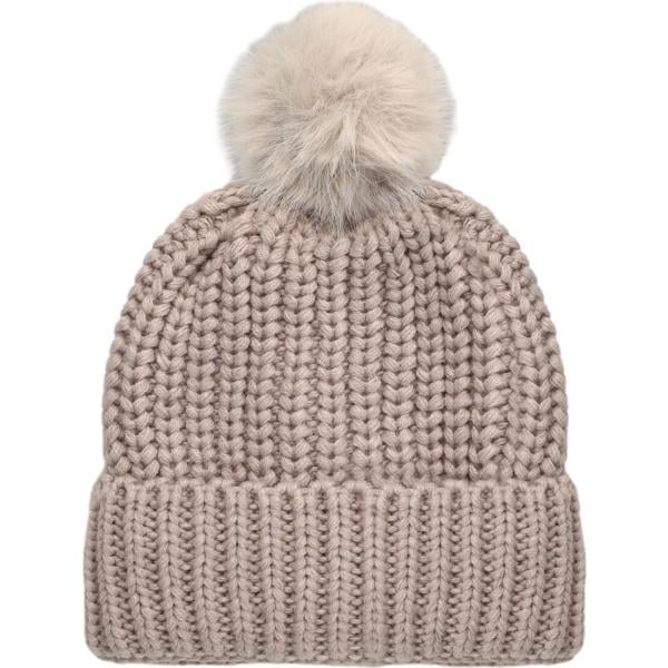 Beanie da donna in grigio scuro lavorato a maglia Terranova