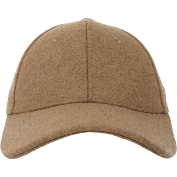 Cappello con visiera da uomo in marrone chiaro in lana Terranova Terranova