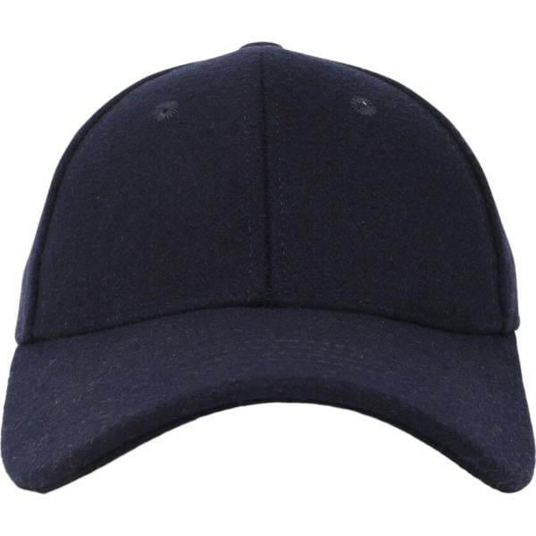 Cappello con visiera da uomo in nero pece in lana Terranova