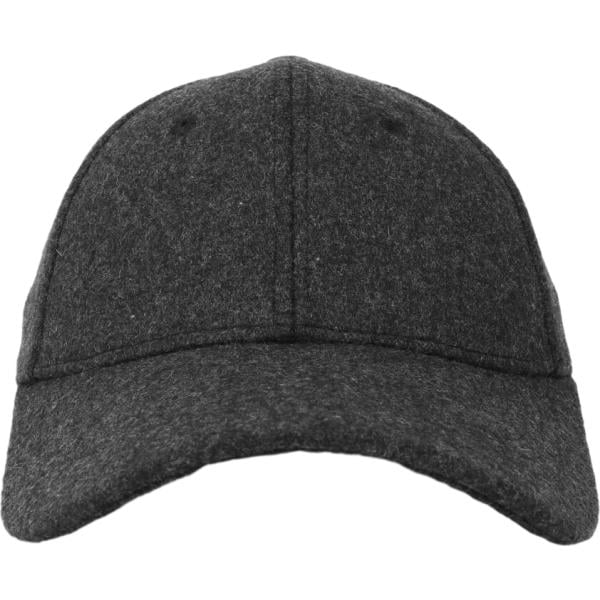Cappello con visiera da uomo in grigio scuro in lana Terranova Terranova