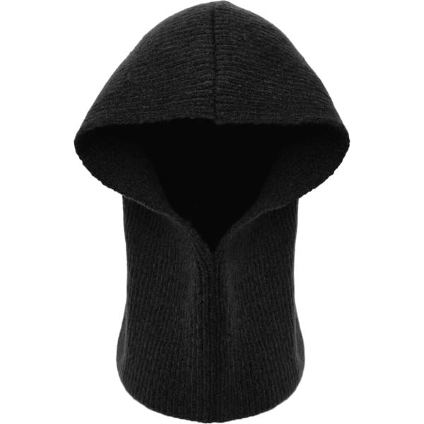 Beanie da donna in nero pece collo con cappuccio Terranova