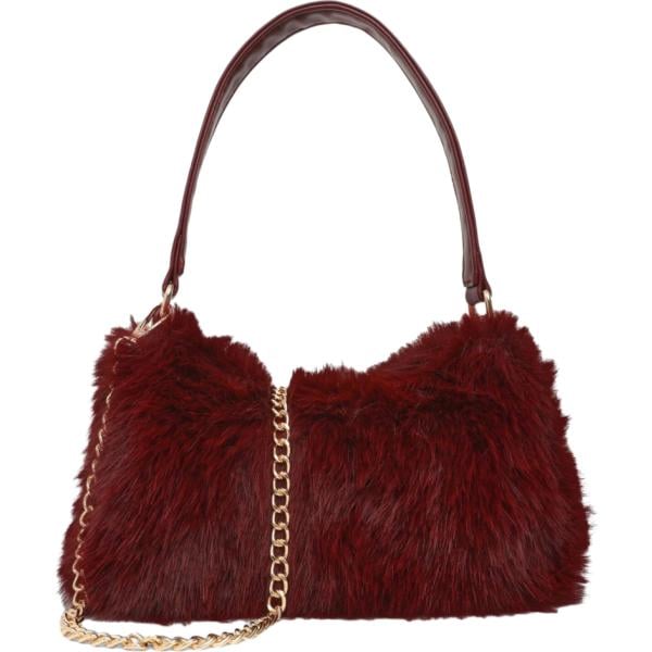 Borsa a spalla da donna in marrone scuro Terranova