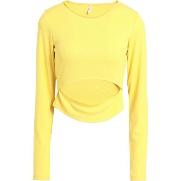 camiseta Only amarillo un solo color