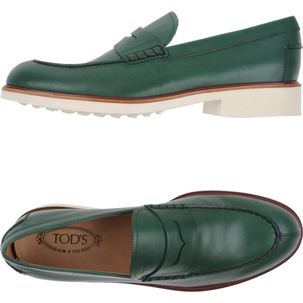 zapatos con cordones Tods verde un solo color