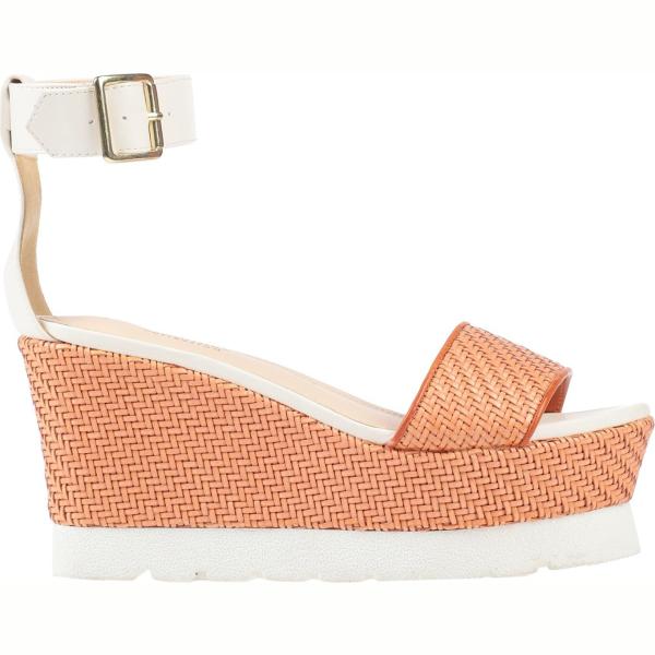 sandalias romanas Primadonna naranja con diseños