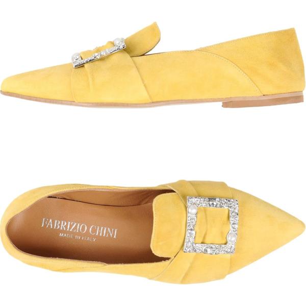 mocasines Fabrizio Chini amarillo un solo color