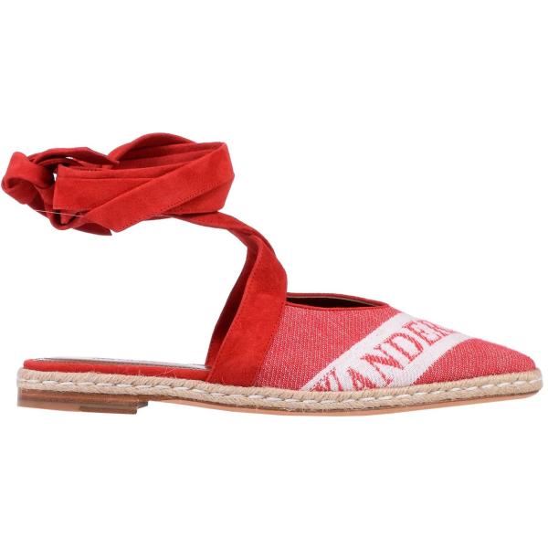 bailarinas Jw Anderson rojo un solo color