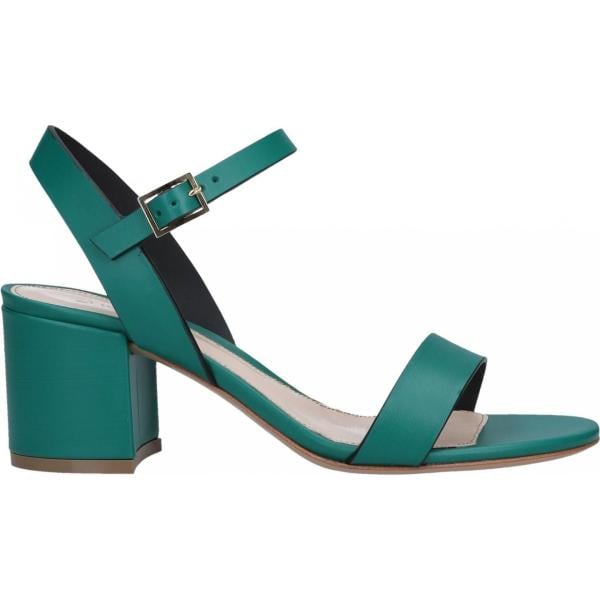 sandalias de tacón Lerre verde un solo color