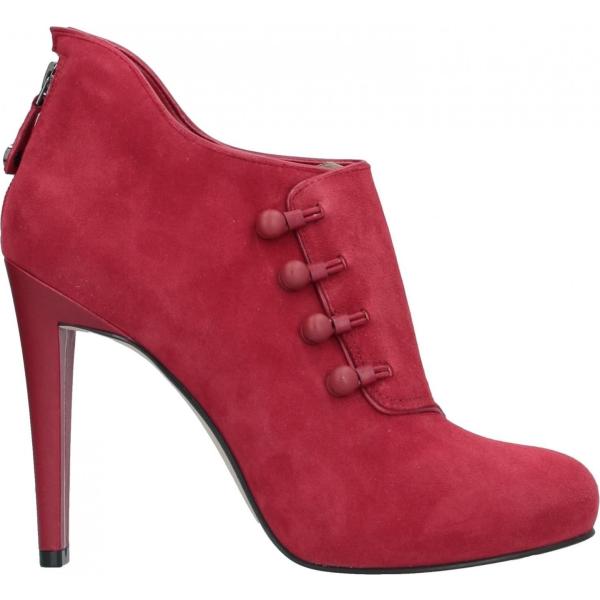 botines Guess rojo un solo color