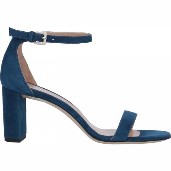 sandalias de tacón Deimille azul un solo color
