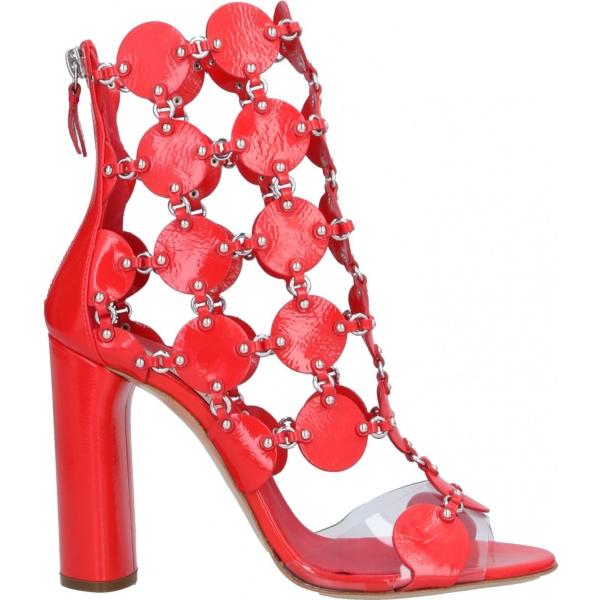 botines Casadei rojo un solo color