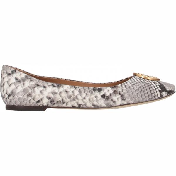 Bailarinas y zapatos planos multicolore Tory Burch gris serpiente