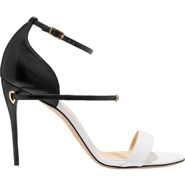 sandalias de tacón Jennifer Chamandi blanco con diseños