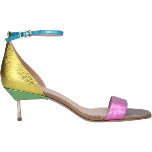 sandalias de tacón Kurt Geiger violeta con diseños