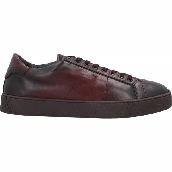 sneakers Santoni rojo un solo color