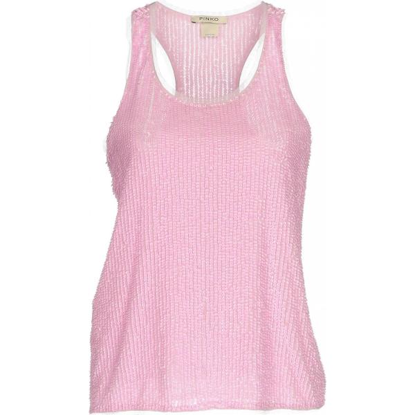 camisetas sin mangas Pinko rosa un solo color