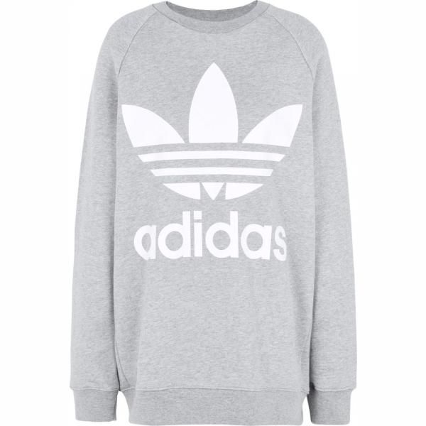 Felpa Adidas Originals gris con diseños