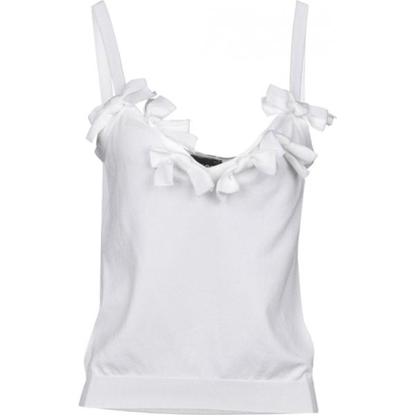 top Boutique Moschino blanco un solo color