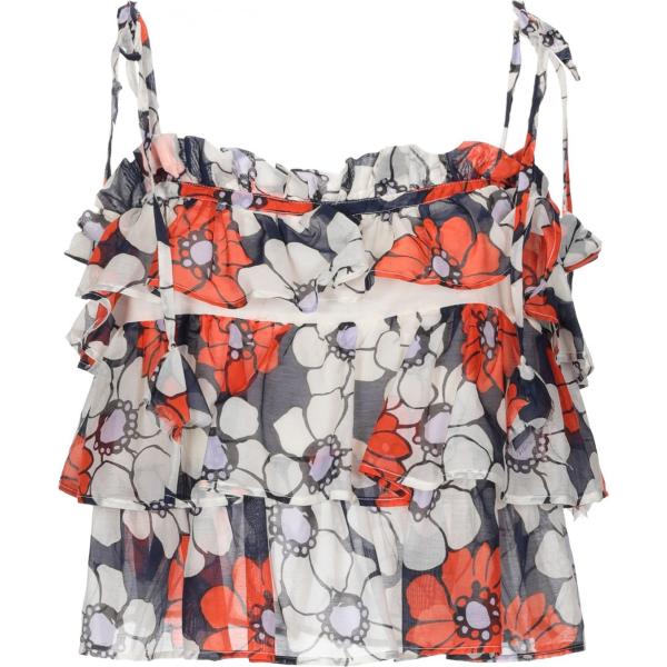 camiseta Suoli rojo de flores