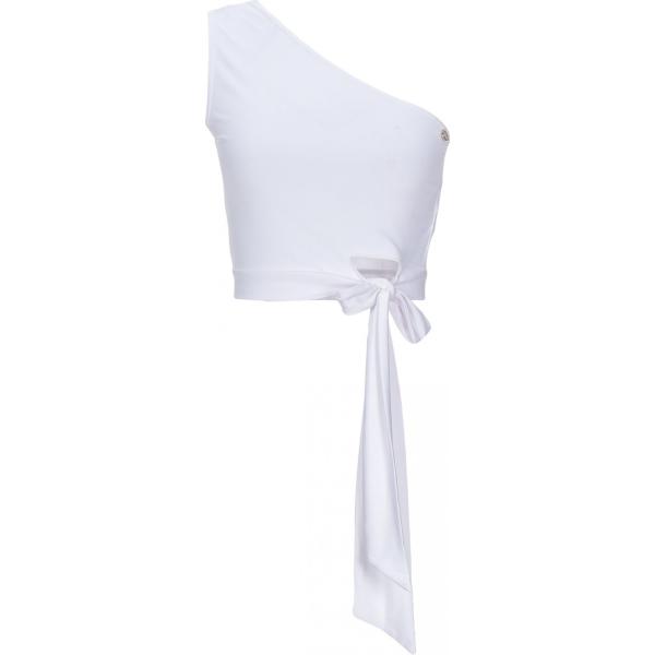 top Mangano blanco un solo color