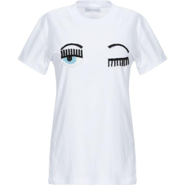 Top jersey Chiara Ferragni blanco un solo color