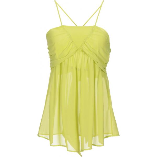 top Annarita N verde un solo color