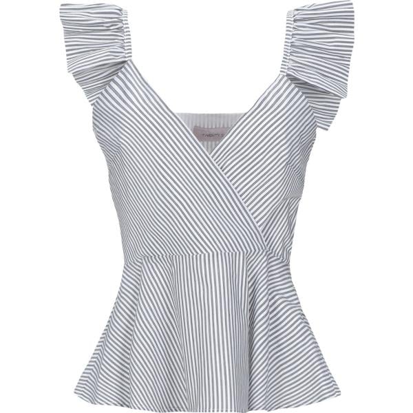 top TWENTY EASY by KAOS gris de rayas