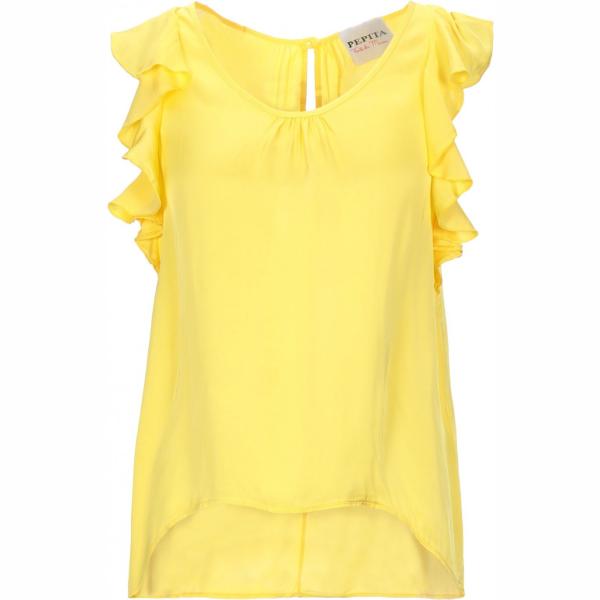 top Pepita amarillo un solo color