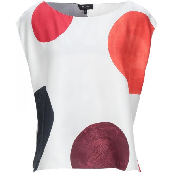 Top in raso multicolore Theory multicolor con diseños