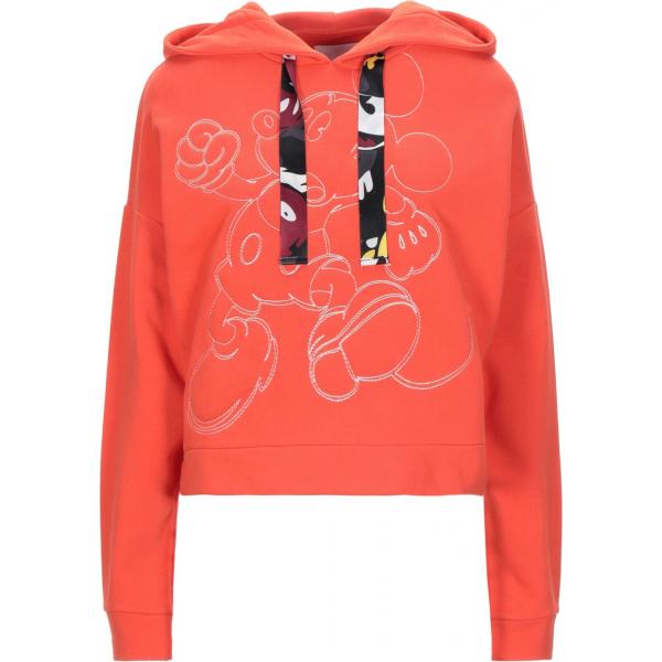 sudadera con capucha Desigual naranja un solo color