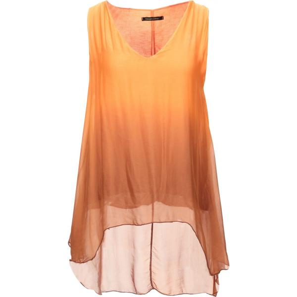 top Giorgia  & Johns naranja con diseños