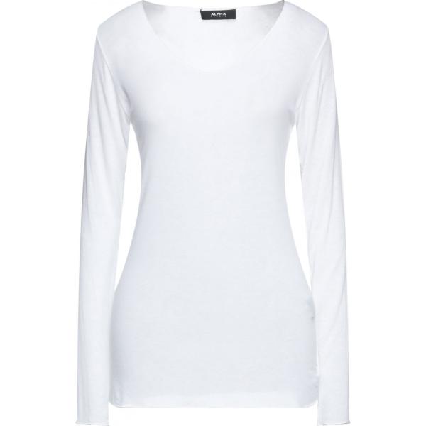 camiseta Alpha Studio blanco un solo color