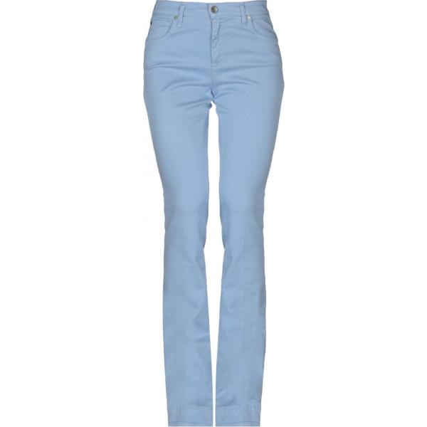 pantalones largos Twinset azul un solo color