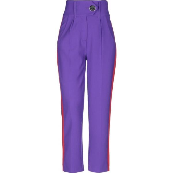 Pantalone Space Simona Corsellini violeta con diseños