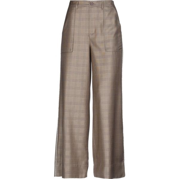 pantalones Ganni marrón con diseños