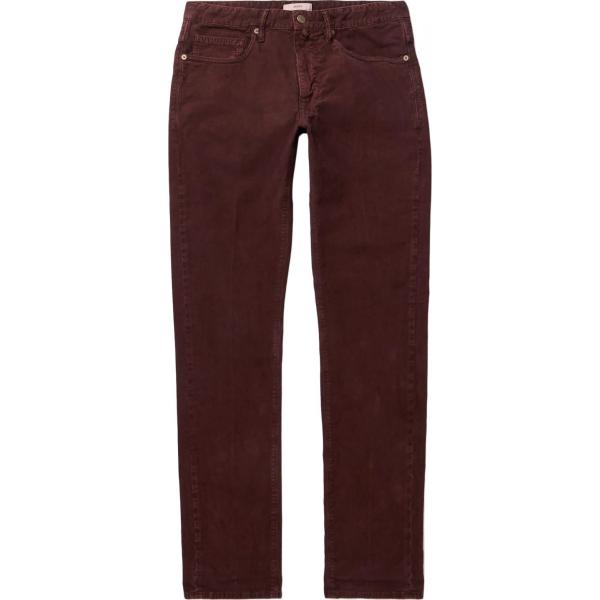 pantalones Incotex rojo un solo color