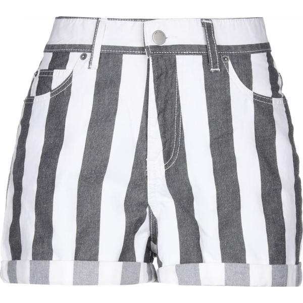 shorts Dr. Denim Jeansmakers negro de rayas