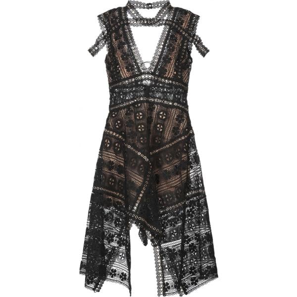 vestidos midi/longuettes Odi Et Amo negro un solo color