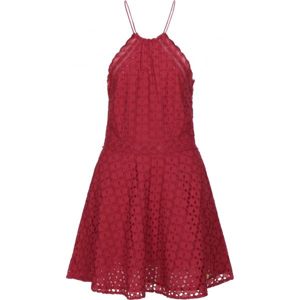 vestidos cortos Superdry rojo un solo color