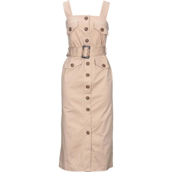 vestidos midi/longuettes Y.a.s. marrón