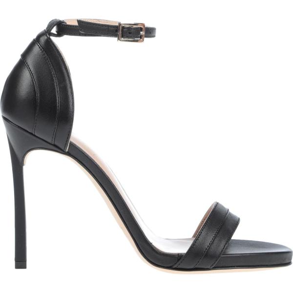 sandalias de tacón Carla G. negro un solo color