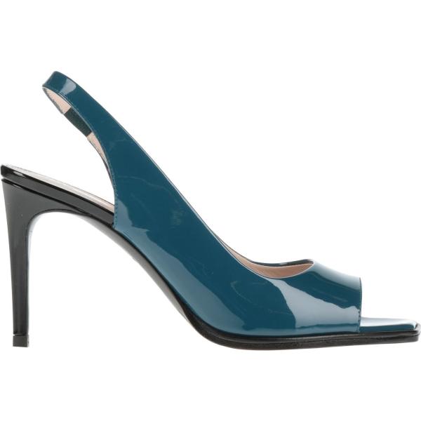 sandalias de tacón Pollini blanco un solo color