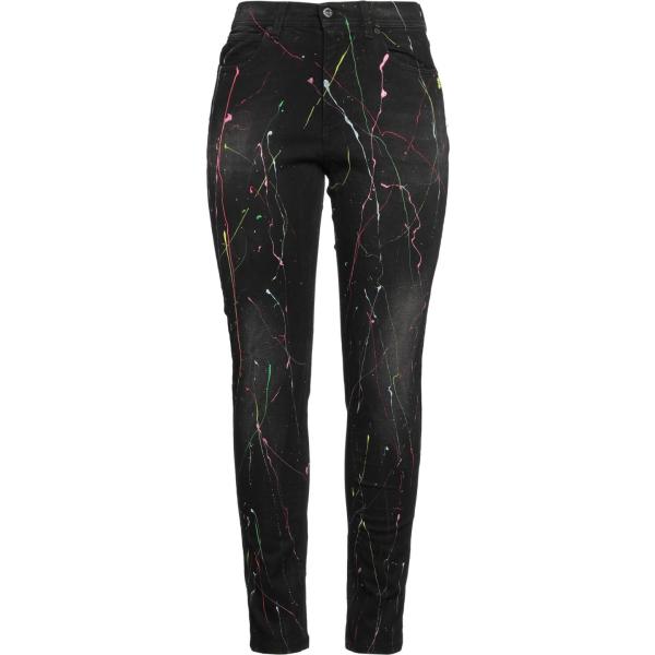 vaqueros slim fit ACTITUDE by TWINSET negro con diseños