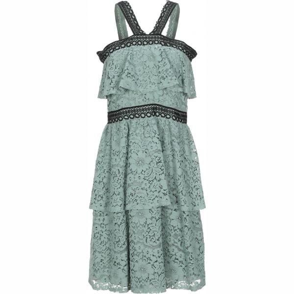vestidos cortos Annarita N verde con diseños